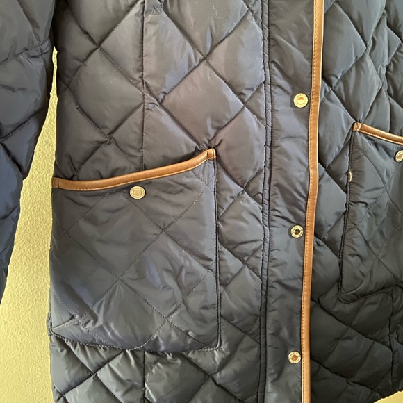 ๐ค๐ฟ3X HOST PICK๐ฟ๐ค Ralph Lauren Quilted Navy Sherpa Jacket- long NWOT - Picture 5 of 10